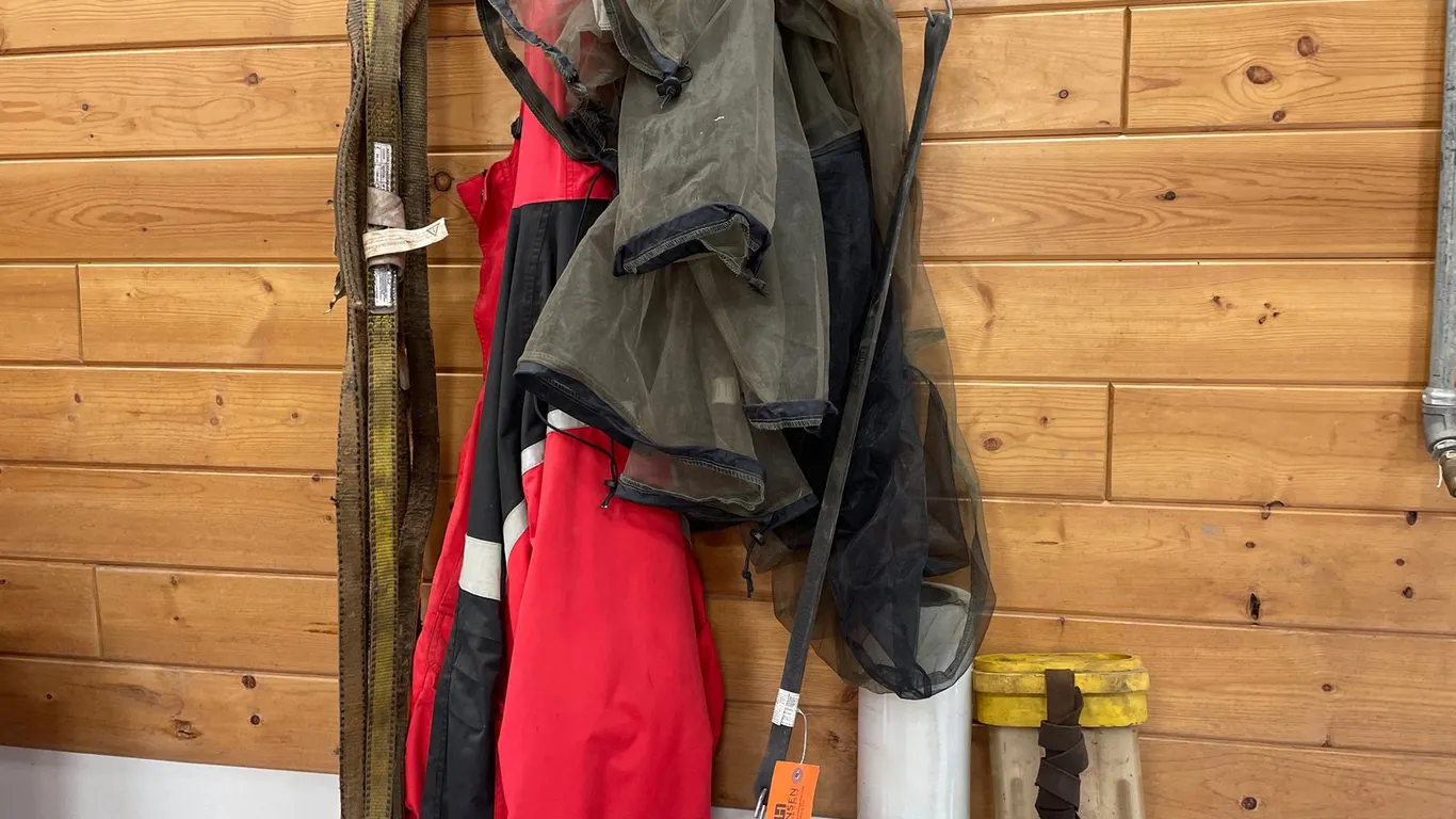 Winter Jacket, Rolling Duffel Bag, Hose, Lifting Strap, and More
