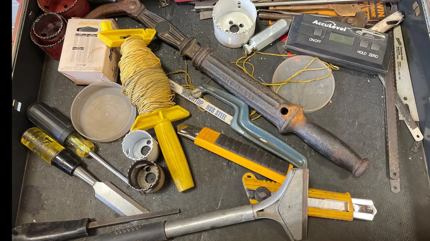 Hand Tools, Digital Level, Drill Bits, Hole Saws, and More