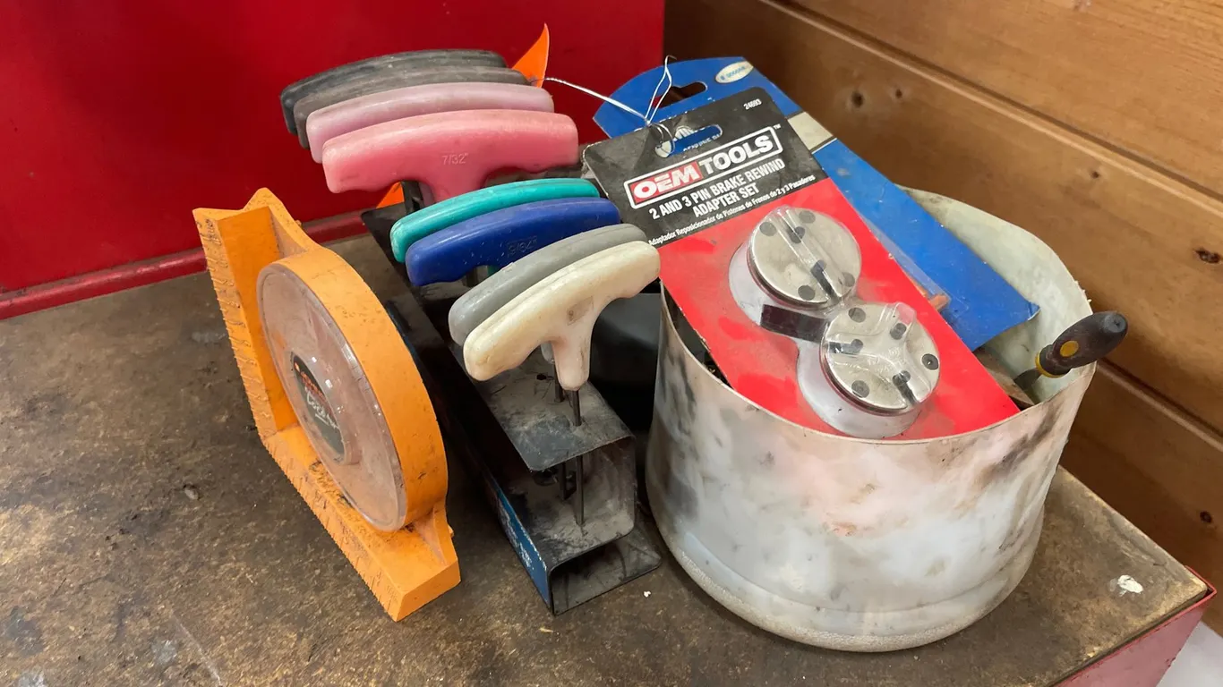 T Handle Hex Key Set, Magnetic Angle Locator, Brake Tools, and More