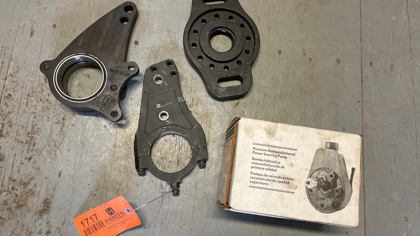(4) Remanufactured Power Steering Pump and Mounting Brackets