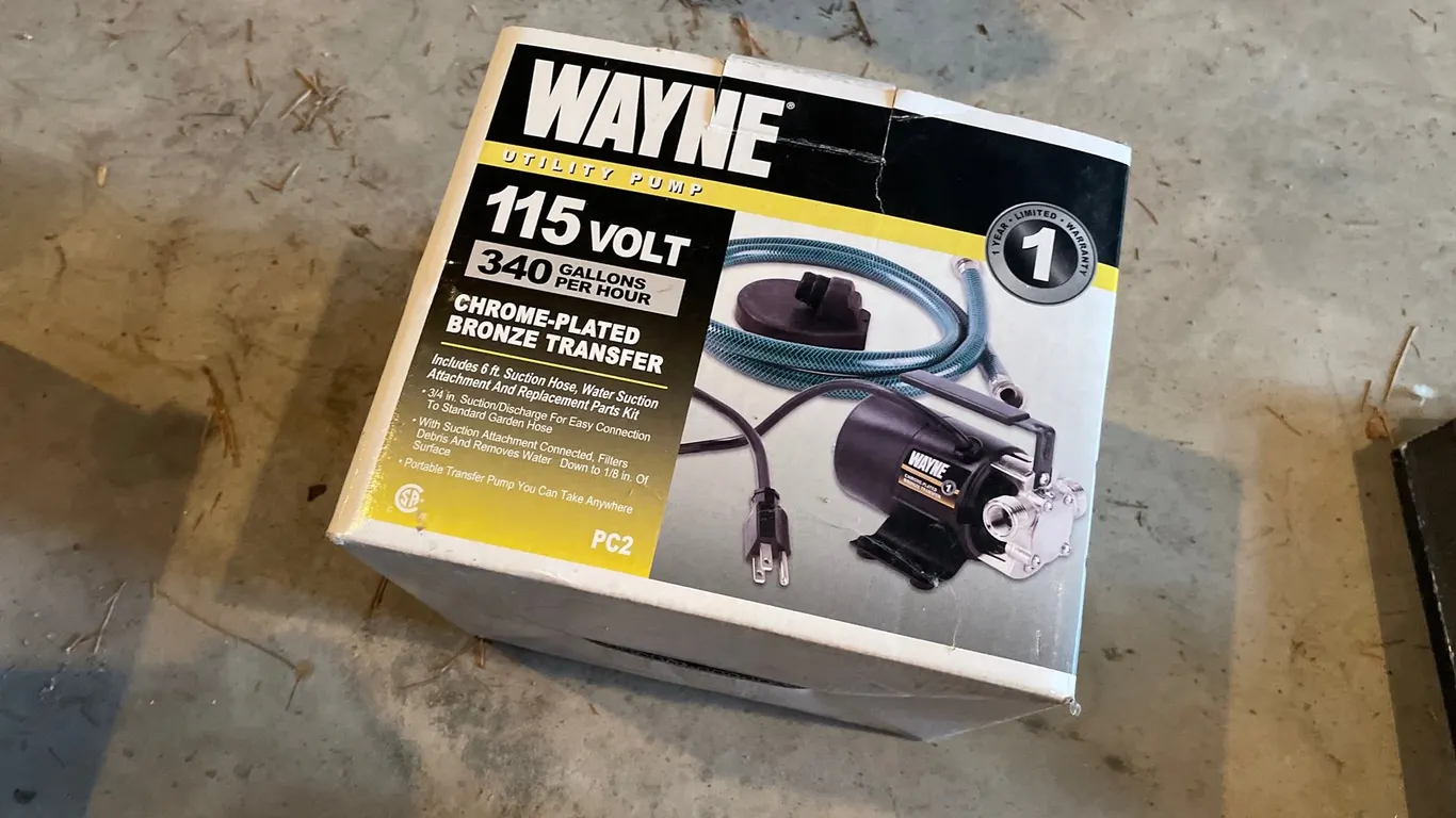 (1) Wayne PC2 115V Transfer Utility Pump