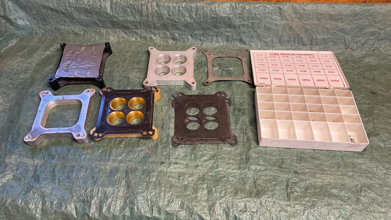 Carburetor Spacers, Adapter Plates, and Jet Assortment