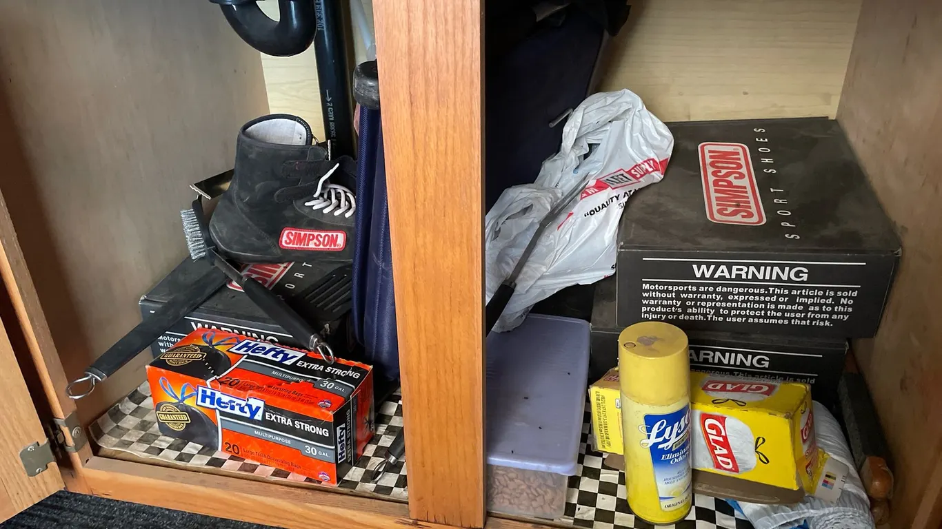 Racing Shoe, Trash Bags, Folding Seat, and More
