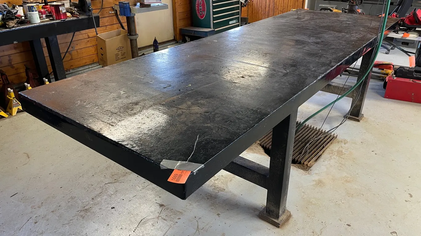 Extreme Duty Welded Steel Shop Table