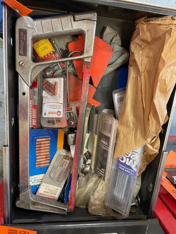 Hacksaw, Welding Supplies, and Reciprocating Saw Blades