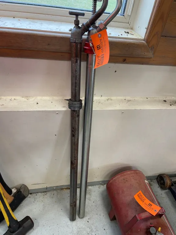 (2) Manual Metal Drum Pumps