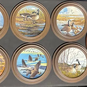 7 Collector Plates Canada Goose Series by Bill Stephens and Norman Rockwell