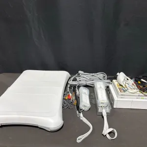 Nintendo Wii Console Bundle With Wii Balance Board, Controllers, Wii Fit Plus, Games