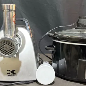 Kalorik Electric Juicer With Attachments and Crock-Pot Countdown Programmable Slow Cooker