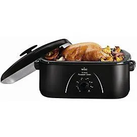 Rival 16 Quart Variable Temperature Roaster Oven Model RO161B-CN (Missing Lid)