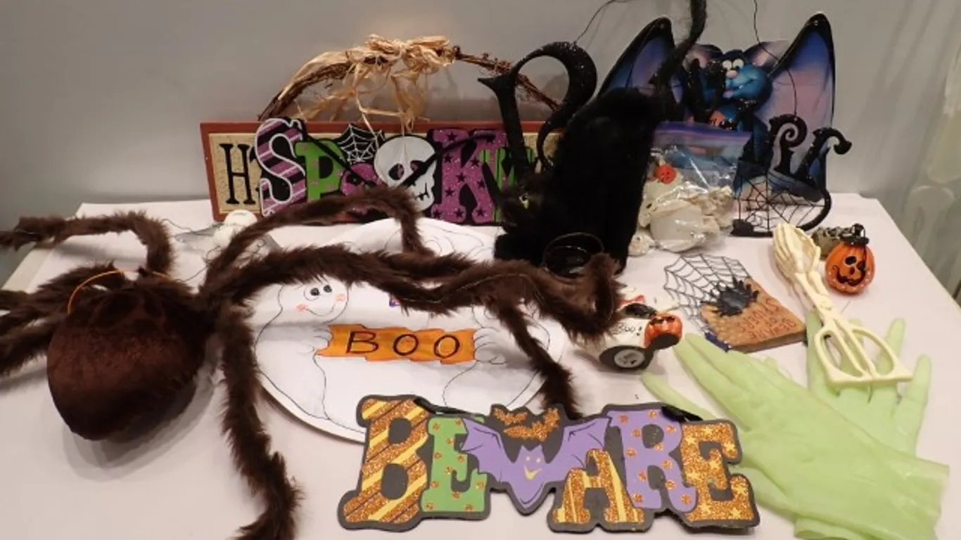 Halloween Decorations Bin