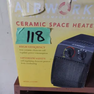 Air Works ceramic heater --appears unused in box