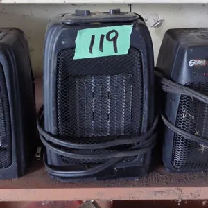 lot of 3 used ceramic heaters - one has some damage