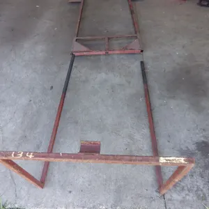 shop built snowmobile moving dolly / cart with track stand
