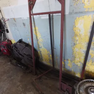 shop built snowmobile moving dolly / cart with track stand