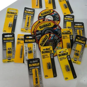 DeWalt Lot 5 Metal Cutting Discs + 15 Packs Assorted Drill Bits Tool Lot
