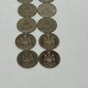 10 x Mixed Nickel 50 Cents (Various Dates) 10Pcs 1960-70's