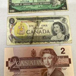 3x Canadian Bank Notes - 1867-1967 $1, 1973 $1, & 1986 $2