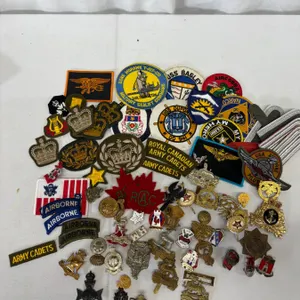 60+ WW2 To Modern Military Cap & Collar Badges, Patches & Insignia Lot