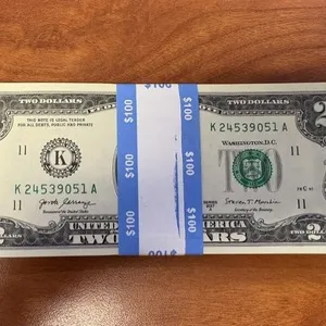 2017 A Series Band of 50 $2 Bills in Sequential Serial Numbers