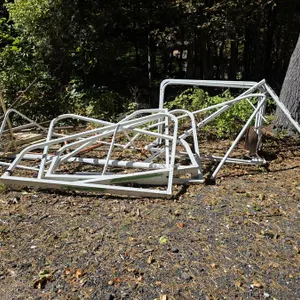 (#7) Assorted Goal Frames and Lacrosse Net