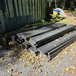 (#6) Assorted Wood Platforms and Metal Display Framework
