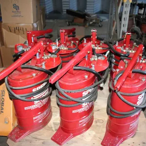 Pallet of hydraulic fluid