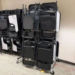 (93) NPS 5200 Series Black Tablet Arm Folding Chairs