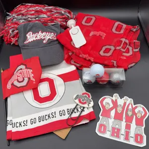 OSU Memorabilia Lot - Scarf, Golf Balls, Hat