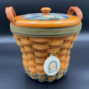 Longaberger Golf Club Basket w/ Protector and Fabric Liner