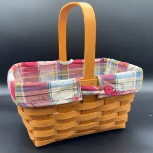 Longaberger Basket w/ Liner & Protector