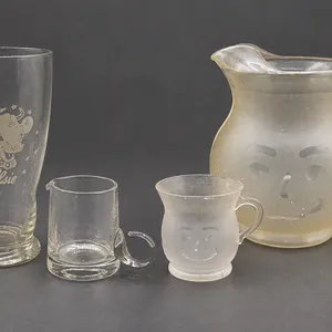 Vintage Koolaid Pitcher and Cup & Vintage Elsie the Cow Glass & Lenox Individual Creamer