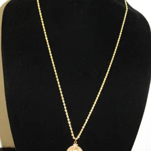 American Gold Eagle Coin Pendant on 14K Gold Necklace