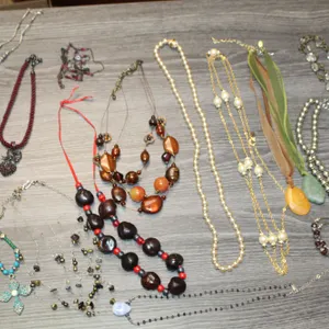 Bead & Sterling Silver Necklaces