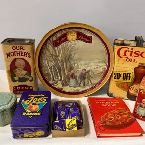 Smokin' Joes, Currier & Ives, Crisco & More Tins