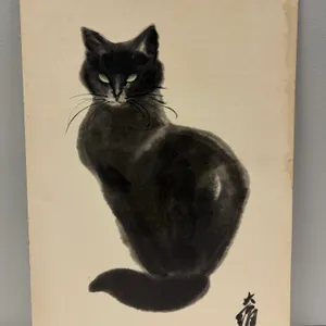 Print of a Black Cat named Tess