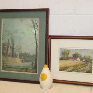 Landscape Prints & Vase