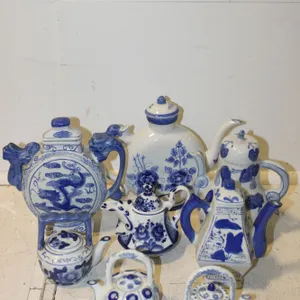 Chinese Blue & White Porcelain Teapots