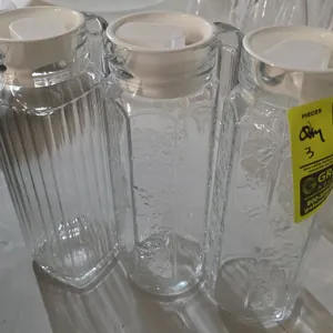 Quantity of (3) Glass carafes/pitchers