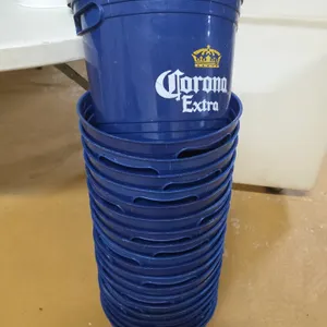 Quantity of (23)Blue Corona poly ice buckets
