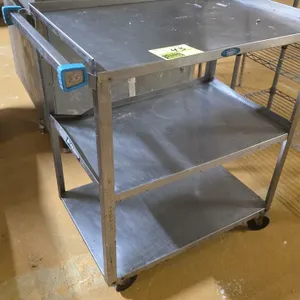 Lakeside stainless steel 3-tier bus cart 27"×18"×33"