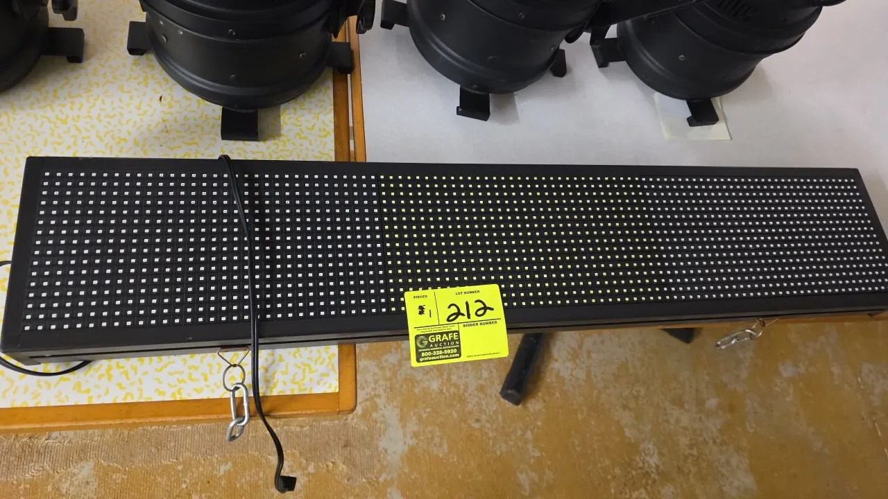 PH-103MIXS programmable LED matrix display sign. Features 96 x 16 resolution, Wi-Fi connectivity, and LedArt app compatibility. Equipped with top hang
