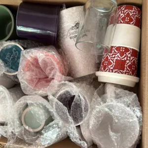 Fiesta glass mugs/etc