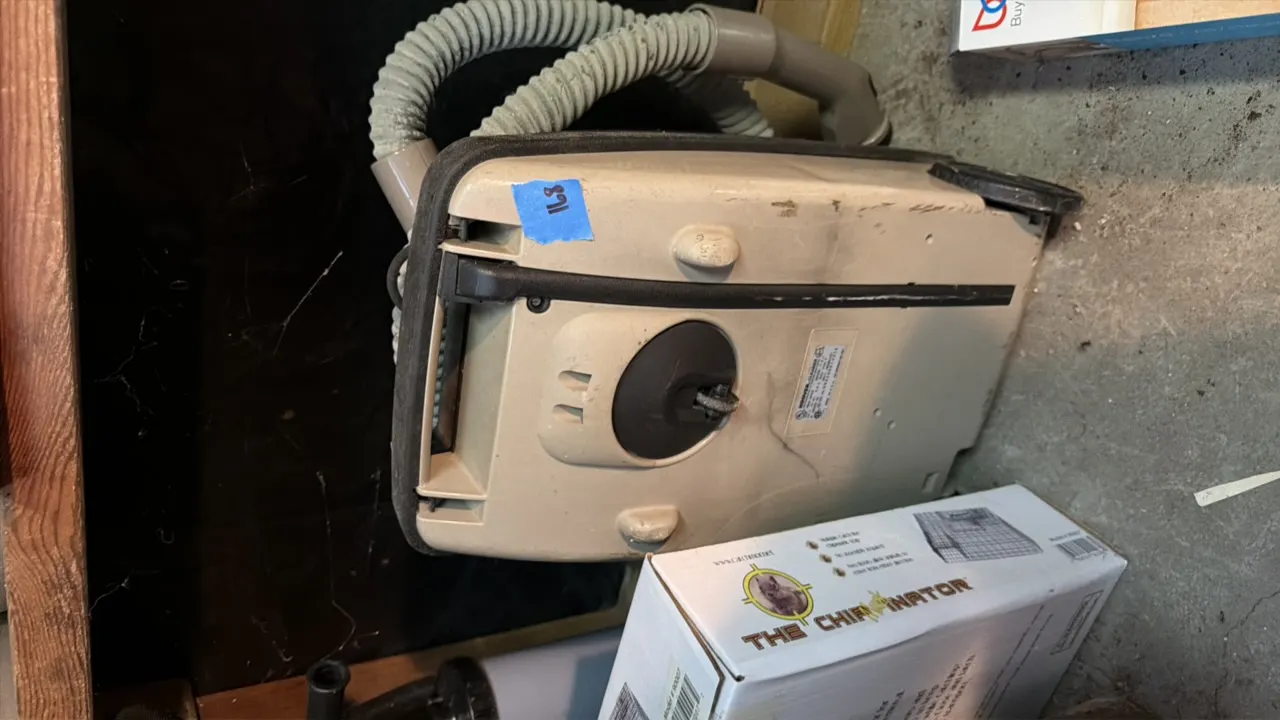 Vaccum and chipmunk trap