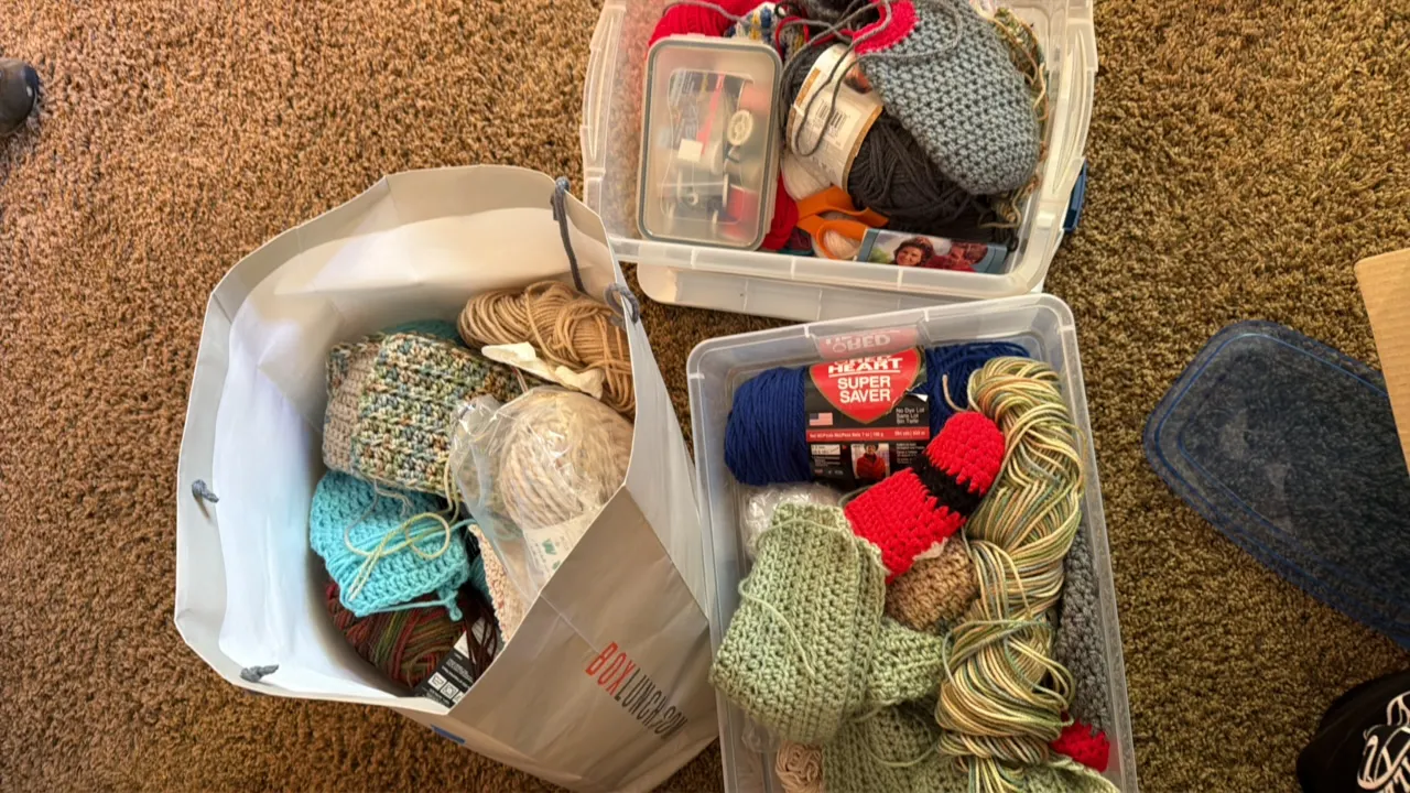 Yarn, sewing, crocheting miscellaneous