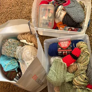 Yarn, sewing, crocheting miscellaneous