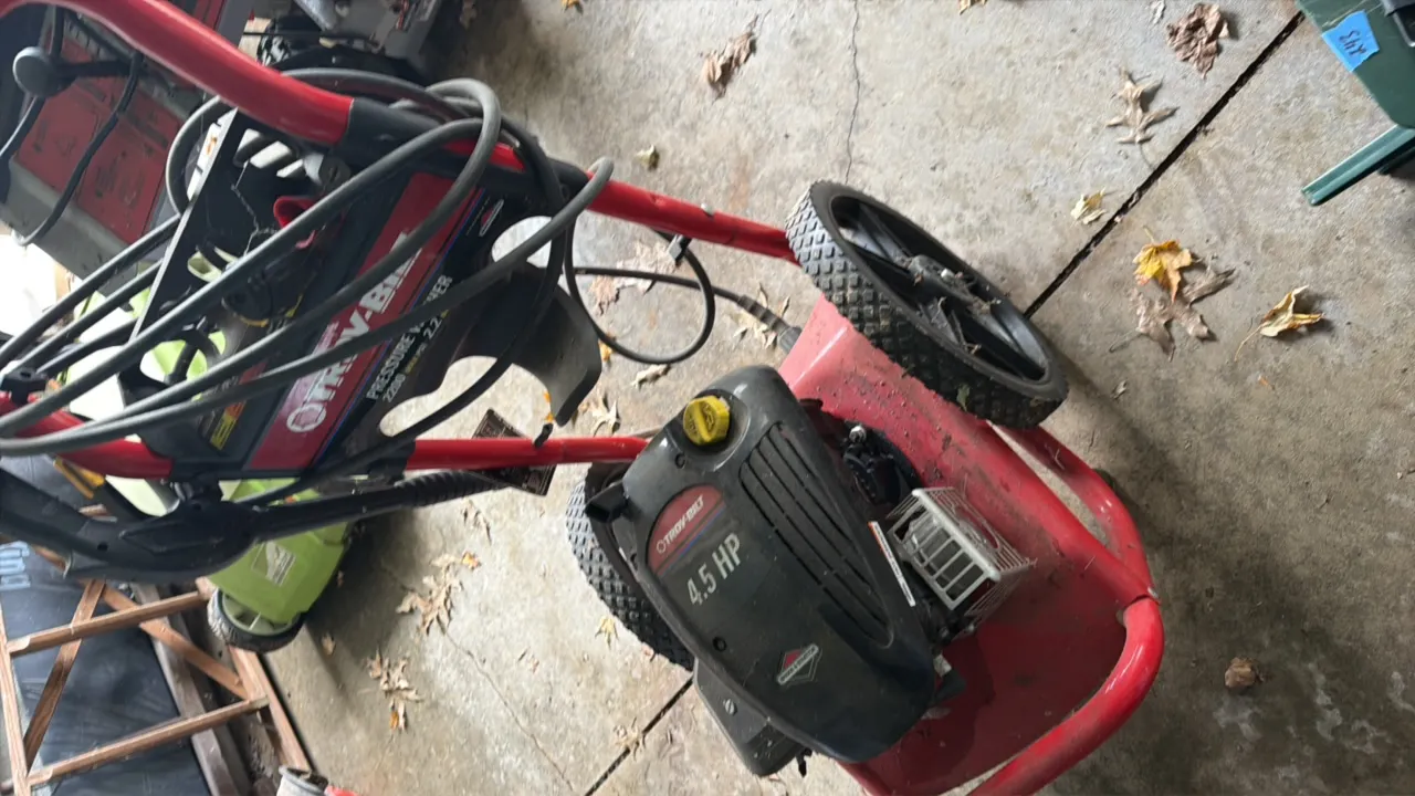 Troy Bilt pressure washer