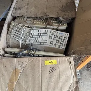 Box with keyboards.