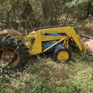 Non running tractor with loader.