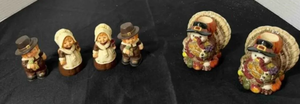1 SET CANDLE HOLDERS, 2-SALT/PEPPER SHAKER